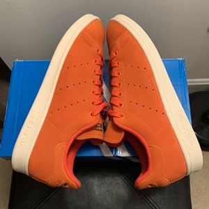 Adidas Stan Smith Suede Orange-Sail-Gold Mens Size 9, Womens Size 10.5 (BA7442)